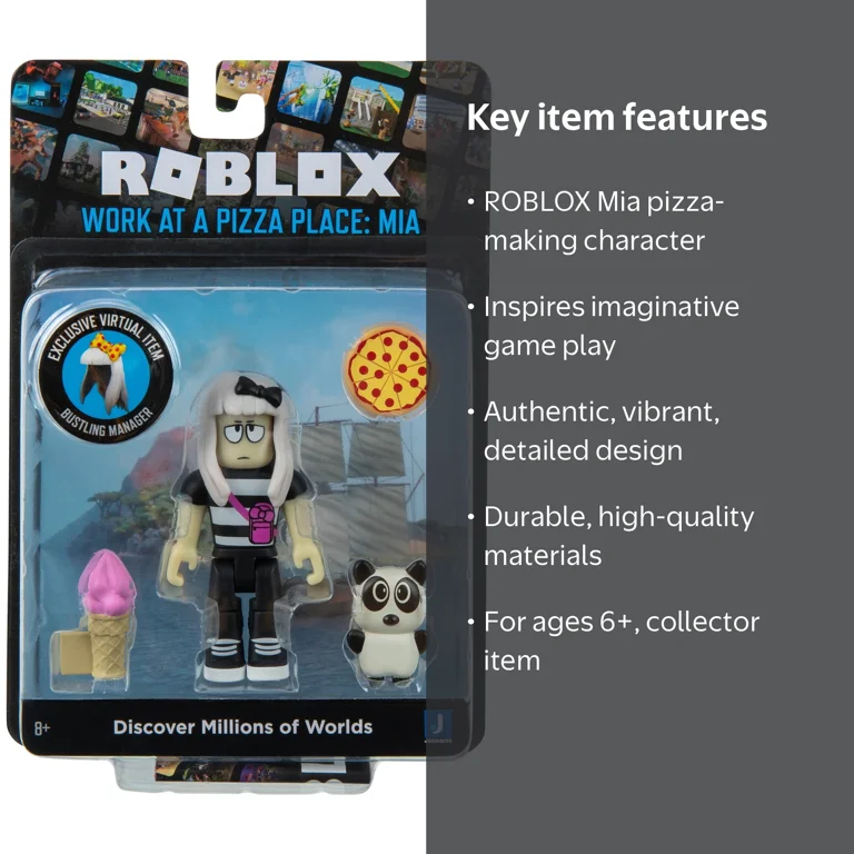 Roblox, Work at a Pizza Place Mia Action Figure, Character
