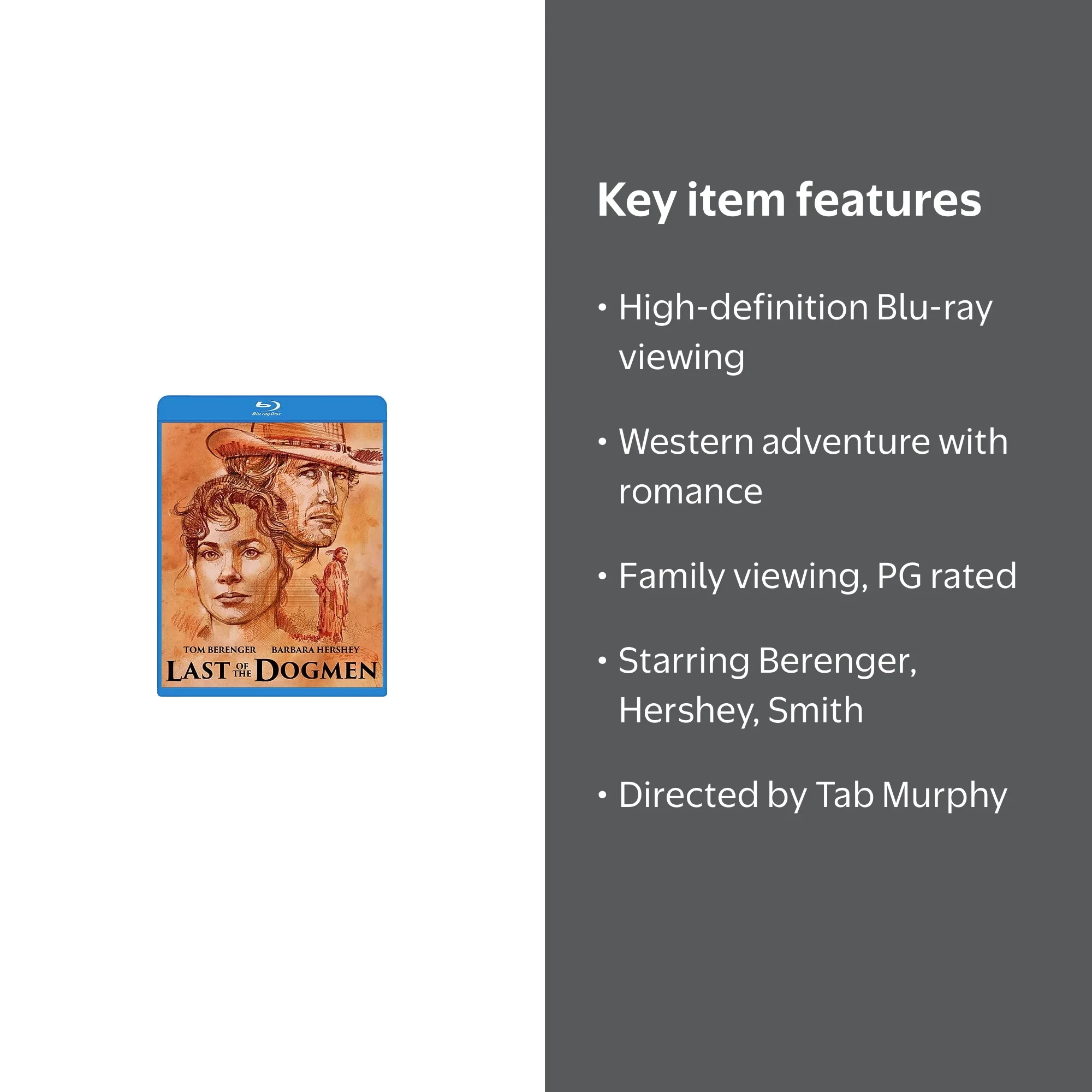 KL Studio Classics, Blu-ray, Last of the Dogmen, PG - Walmart.com