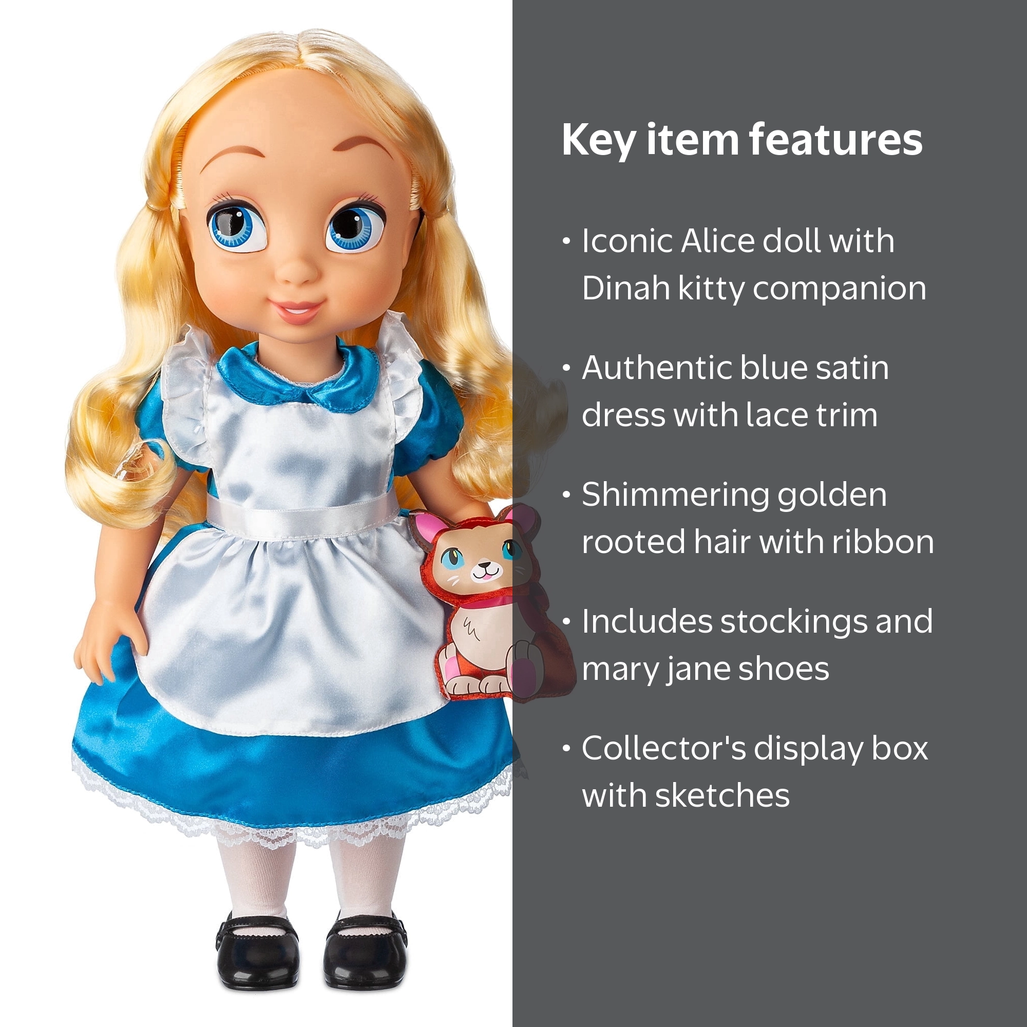 Disney, Doll, Animators' Collection Alice with Dinah - Walmart.com