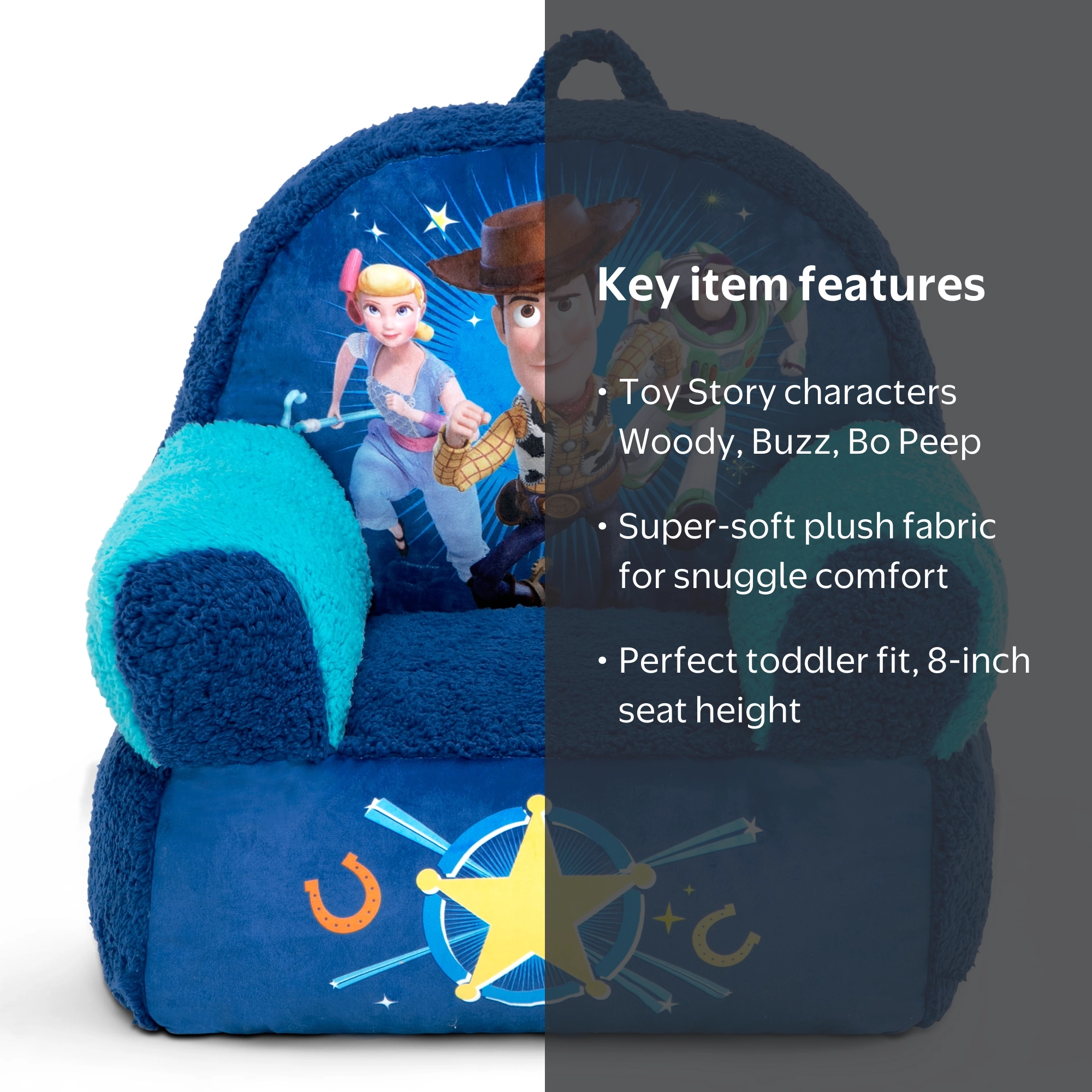 Delta Children Toy Story Cozee Buddy Chair for Toddlers, Plush