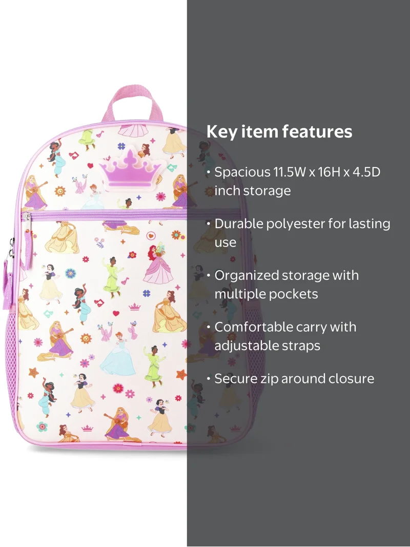 disney perfectly pink princess mini backpack Loungefly Stained Glass : Clothing, Shoes & Jewelry 11 inchH x 8 inchW x 3.5 inchD Disney Princess Girls' 16" Backpack,