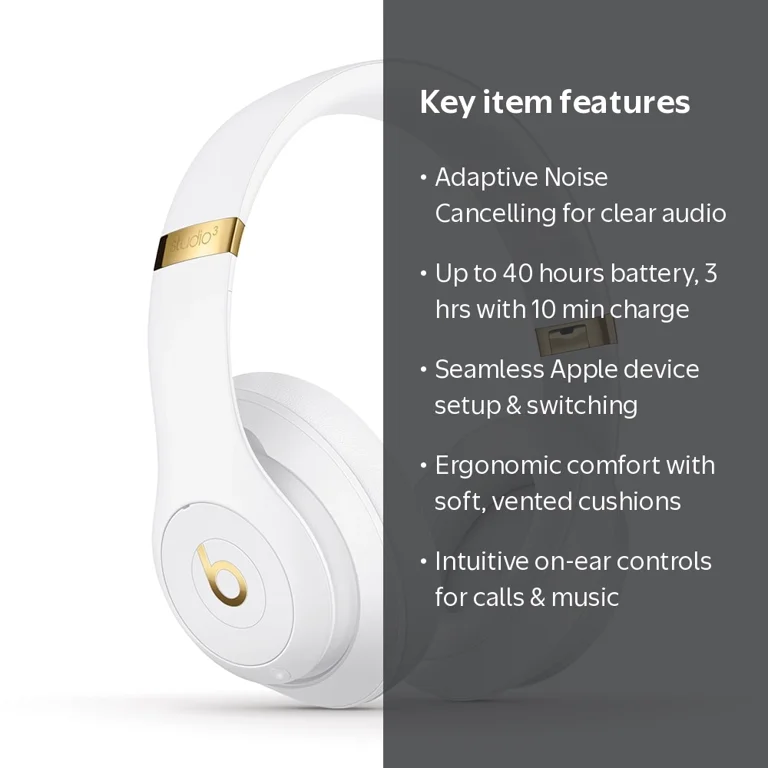 Beats Studio3 Wireless Noise Cancelling Headphones with Apple W1