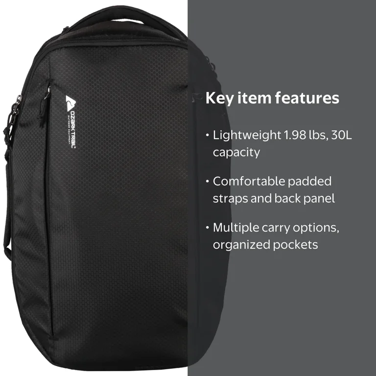 30 l laptop backpack BJIAX Vintage for Men & Women, 30L Functional Stylish Backpack with Stretchy Side Pocket Design, Water Resistant College Work Commuter Travel Backpack Fits 15.6 Inch Tablet, Notebook A padded laptop compartment protects tech Quest 30L Laptop Bag |