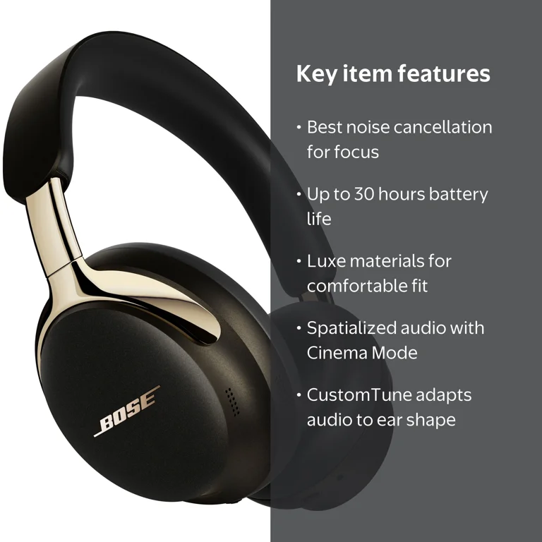 Bose QuietComfort Ultra Headphones II, Bluetooth Noise Cancelling