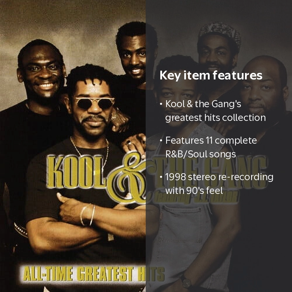 Curb, Kool & the Gang All-Time Greatest Hits CD, Music