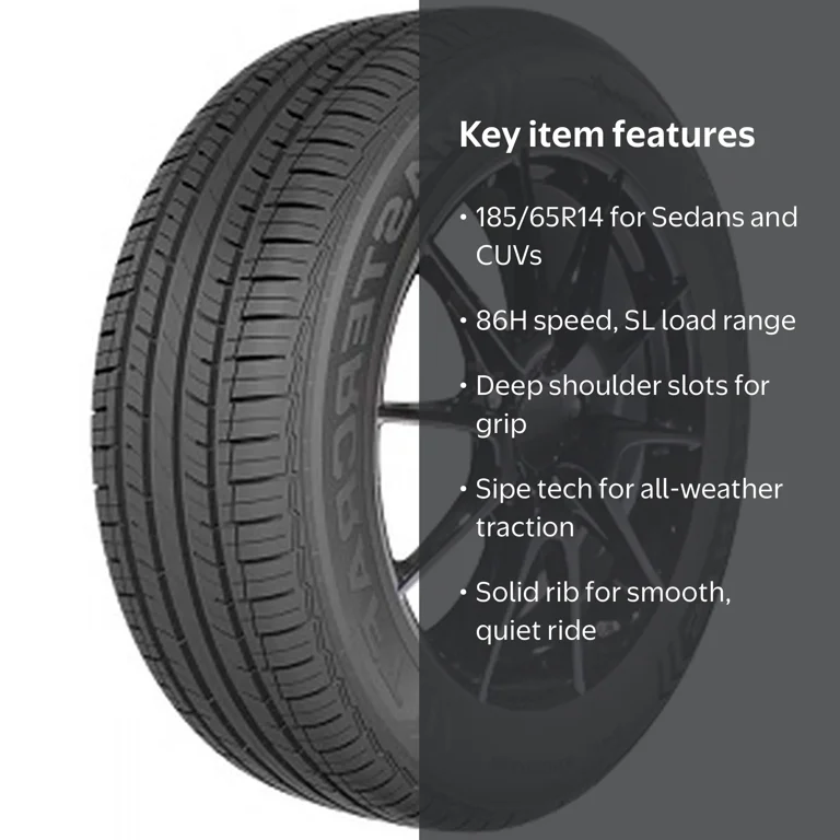 Mastercraft Stratus A/S All Season 185/65R14 86H Passenger Tire