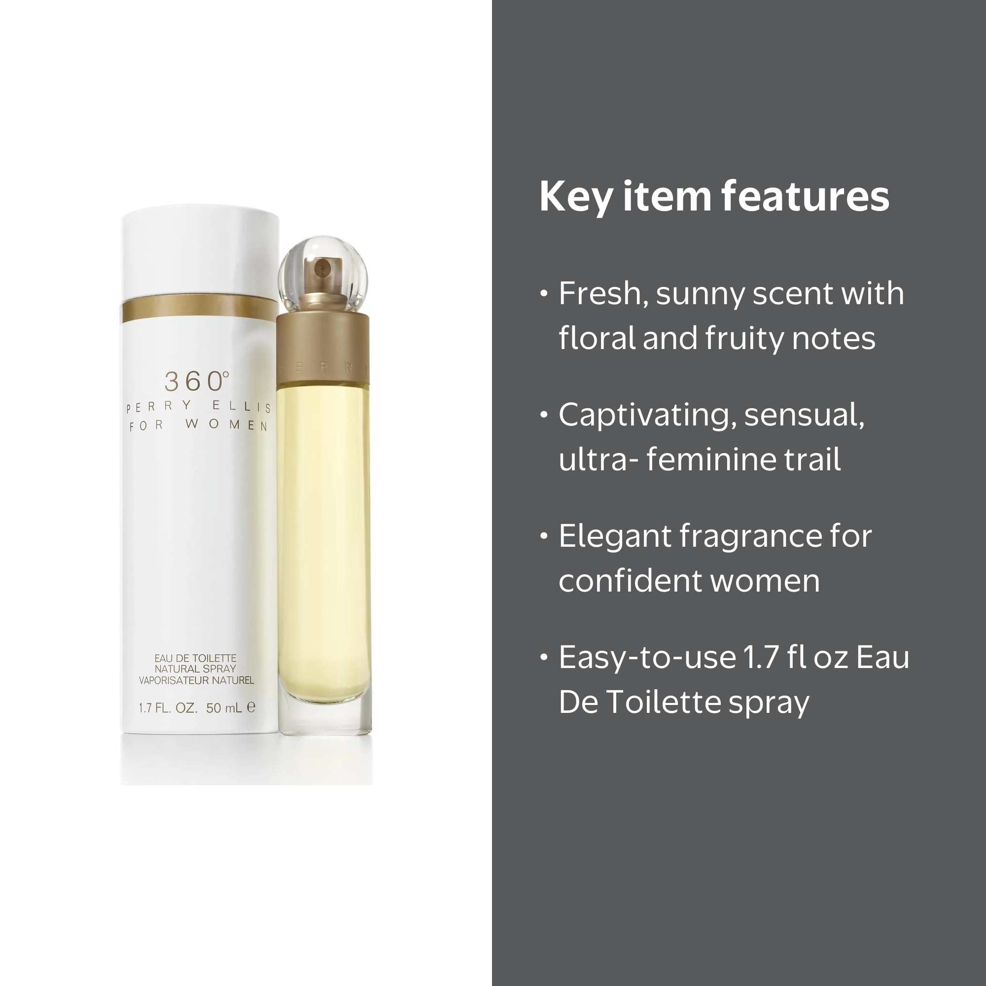 Perry Ellis, Eau De Toilette Spray, 1.7 fl. oz, Perfume for Women