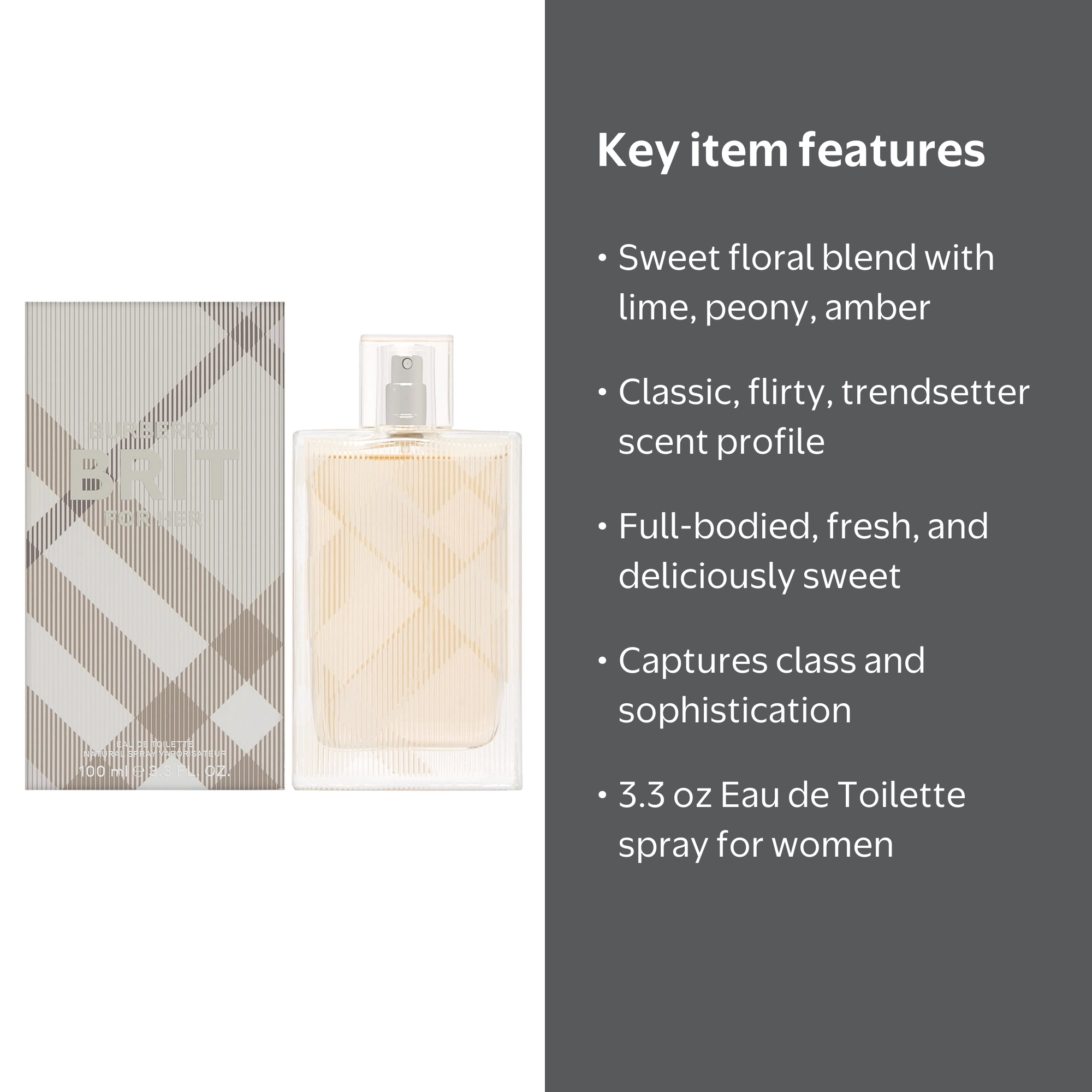 Burberry Brit by Burberry for Women 3.3 oz Eau de Toilette Spray