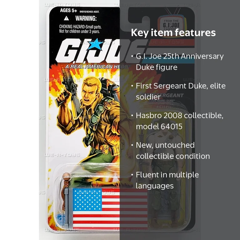G.I. Joe 25th Anniversary First Sergeant Duke Action Figure 2008