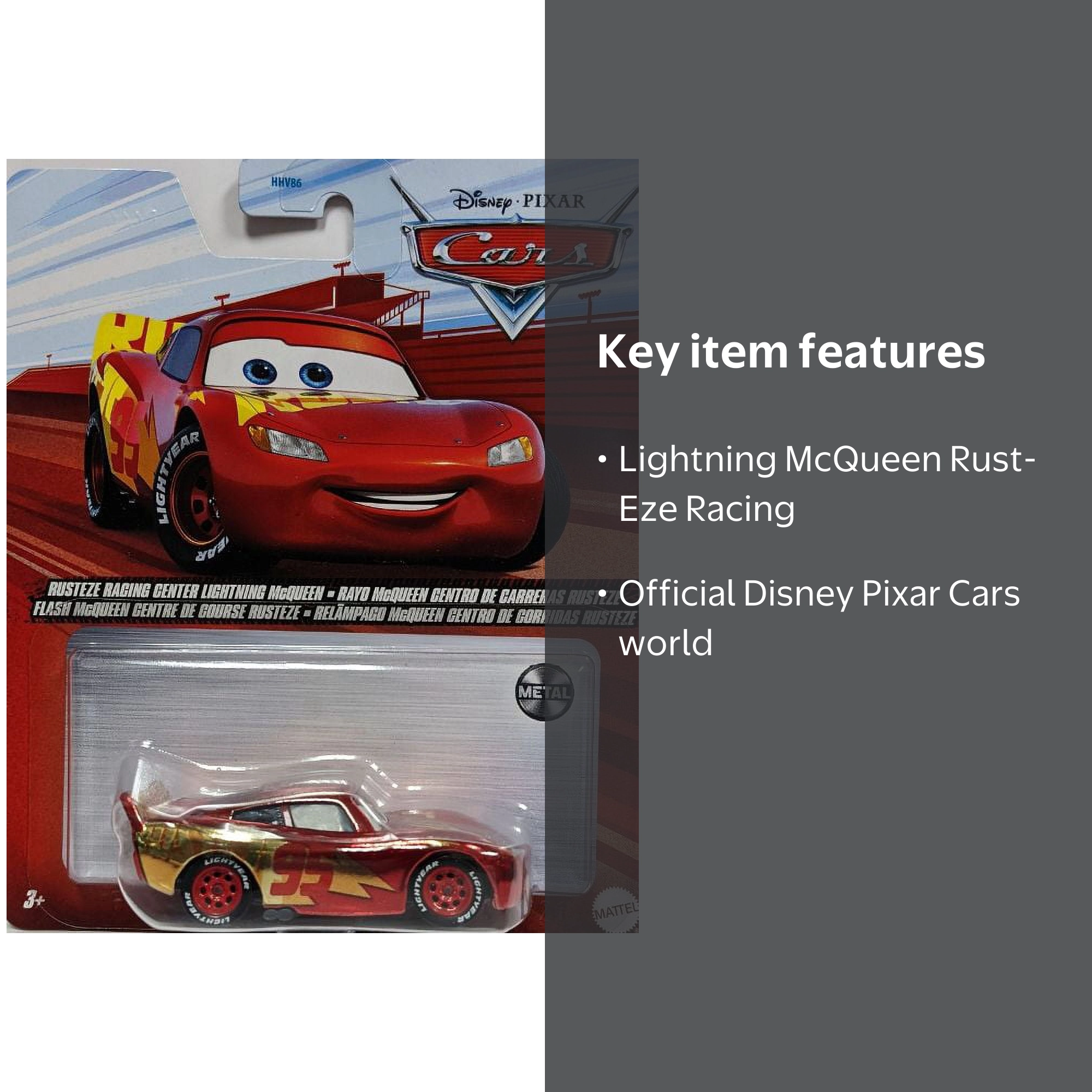 Disney Pixar Cars Lightning McQueen Rust-Eze Racing Center Toy