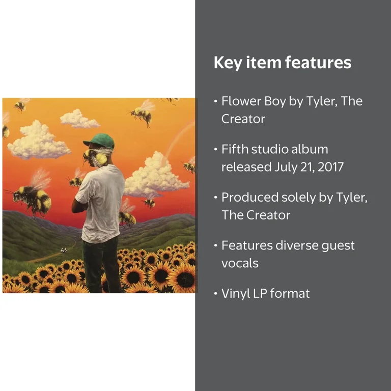 Tyler, the Creator - Flower Boy Vinyl LP - Columbia Records Rap