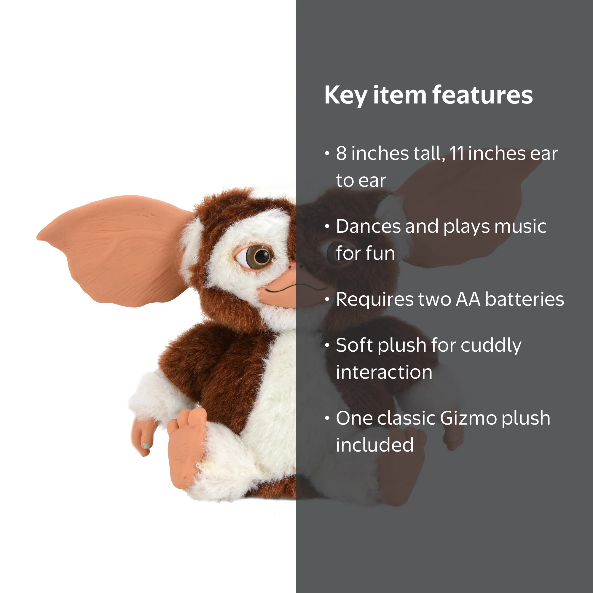 Gremlins Gizmo Deluxe Dancing Plush – Talking Stuffed Animal