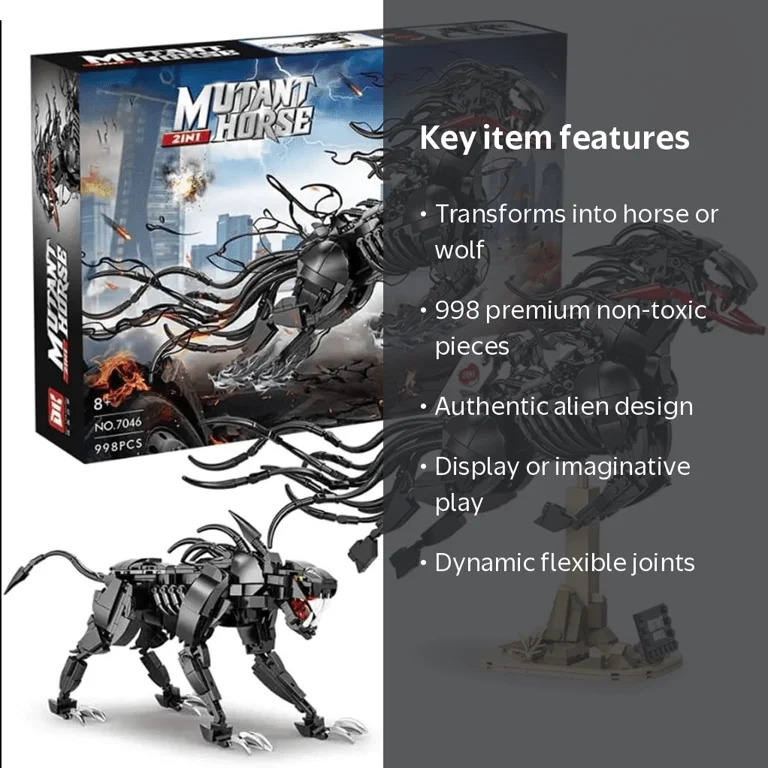 Honchoes Mutant Wolf Horse Animal Building Blocks Set Compatible