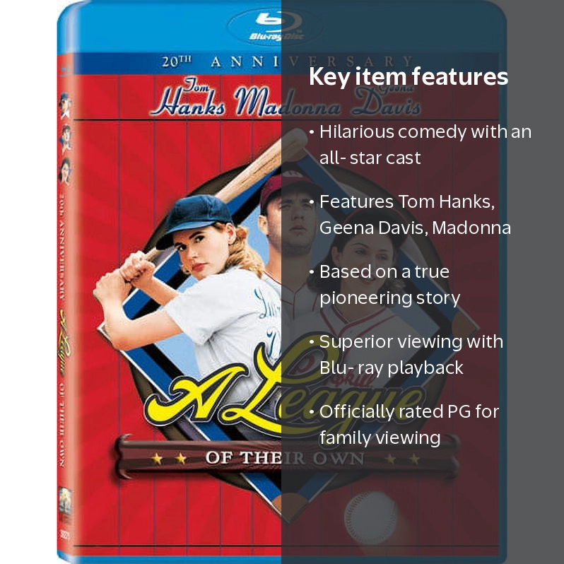 Sony Pictures Entertainment, A League Of Their Own Blu-ray Comedy
