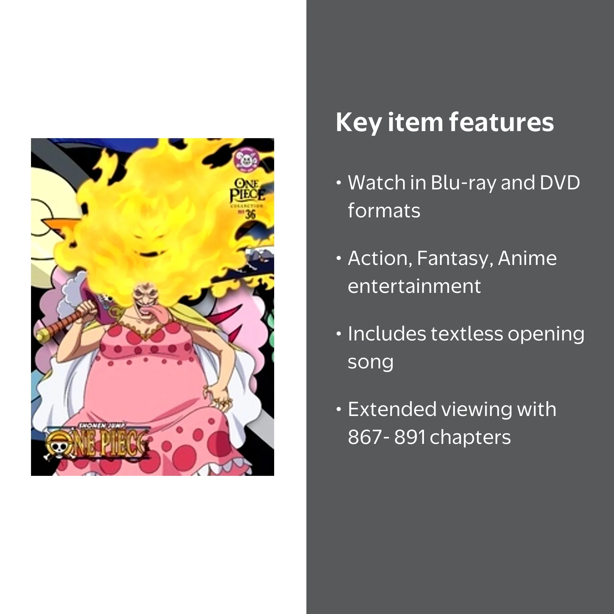 One Piece: Collection 36 (Blu-ray + DVD) New - Walmart.com