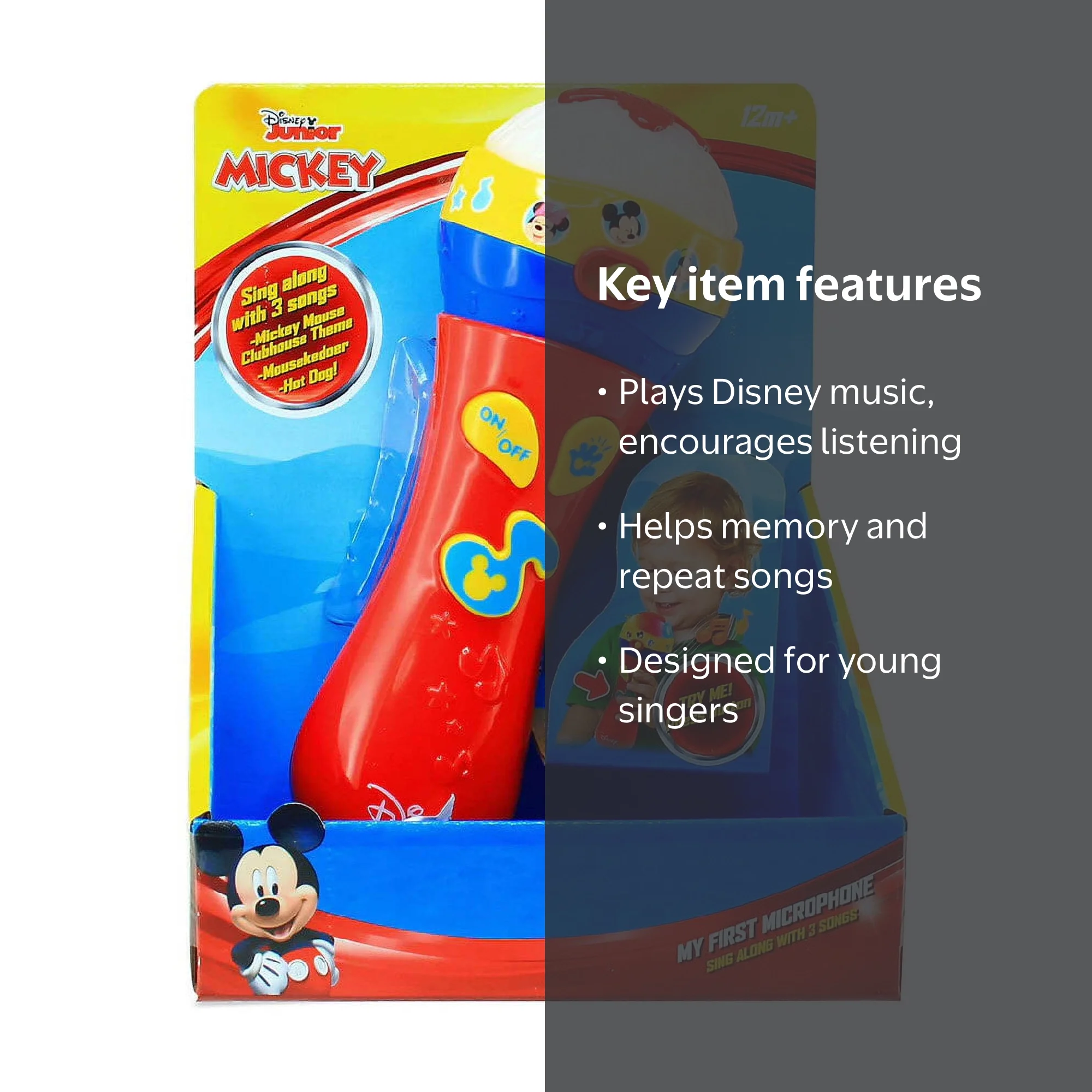 Disney Junior Mickey My First Microphone, Sing Along with Mickey