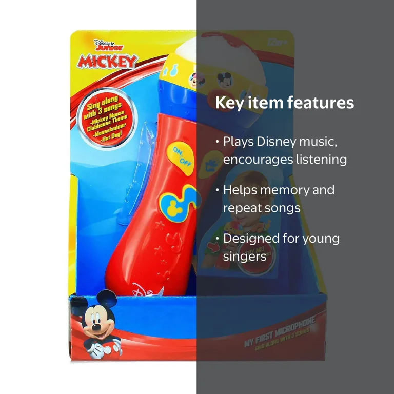 Disney Junior Mickey My First Microphone, Sing Along with Mickey