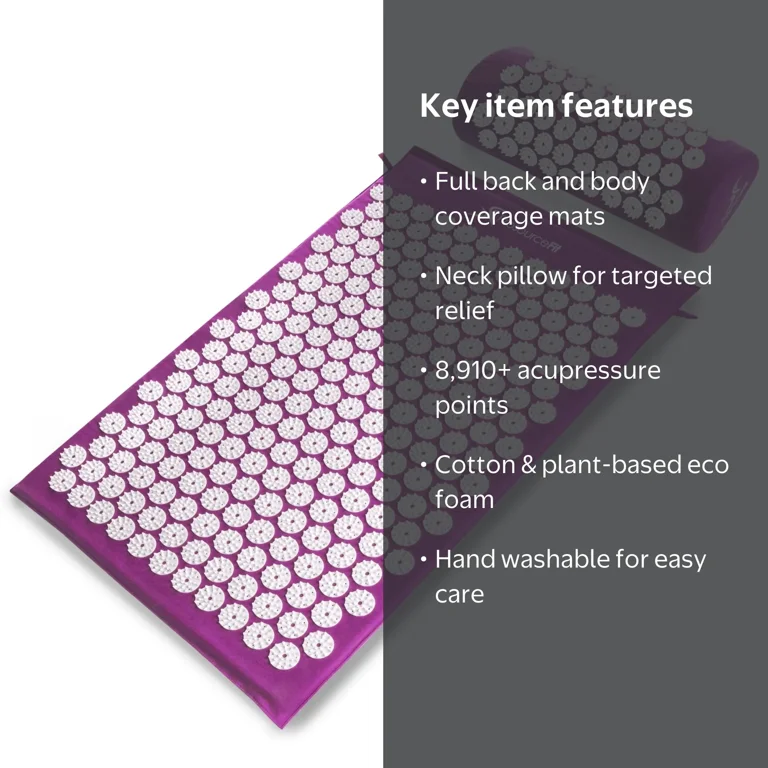 Prosourcefit Acupressure Mat & Pillow Set, 26.5