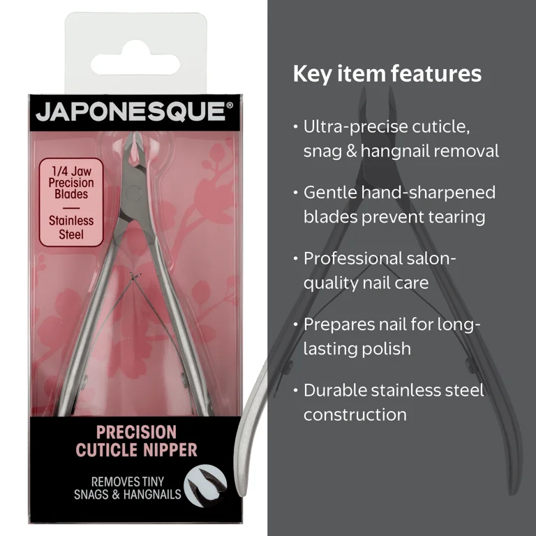 Japonesque Precision Cuticle Nipper and Cuticle Trimmer, Stainless