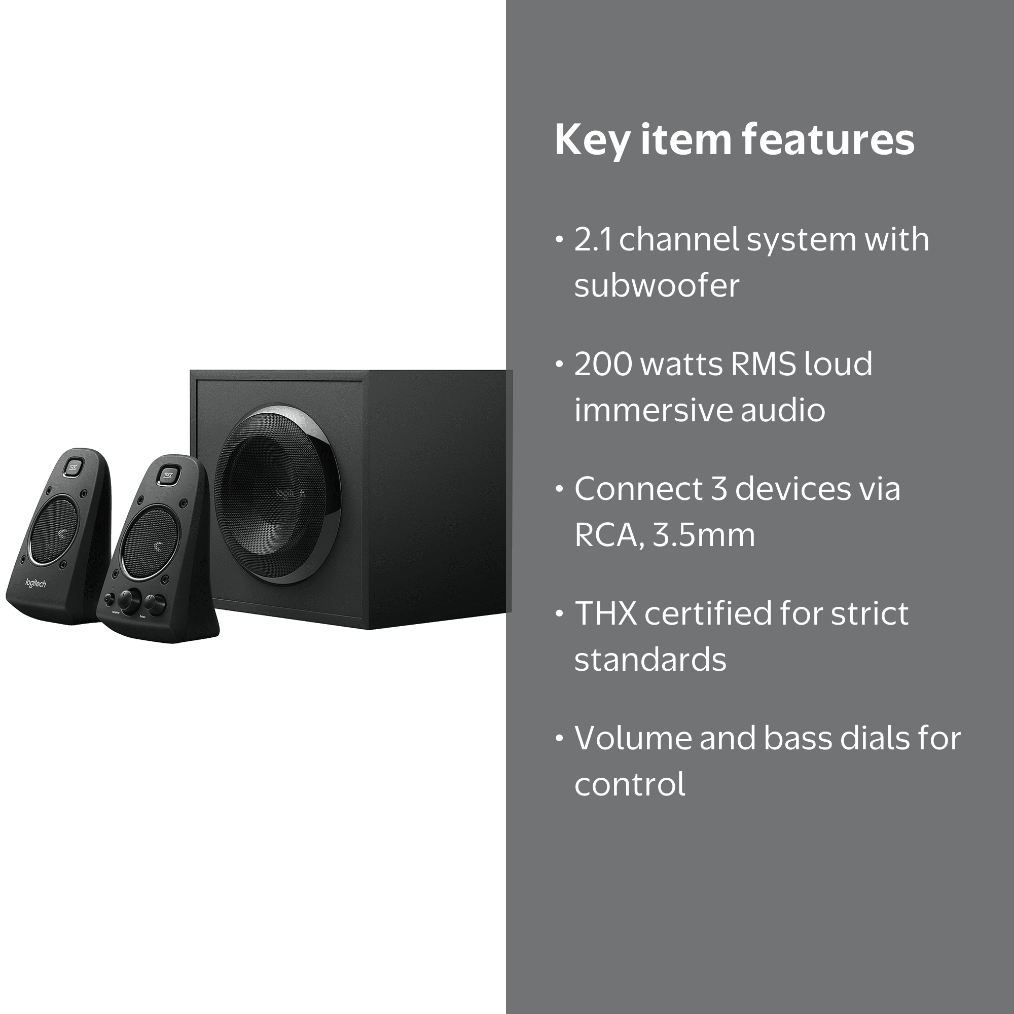Logitech Z623 2.1chサウンドシステム Amazon.com: Logitech Z623 400 Watt Home Speaker System, 2.1
