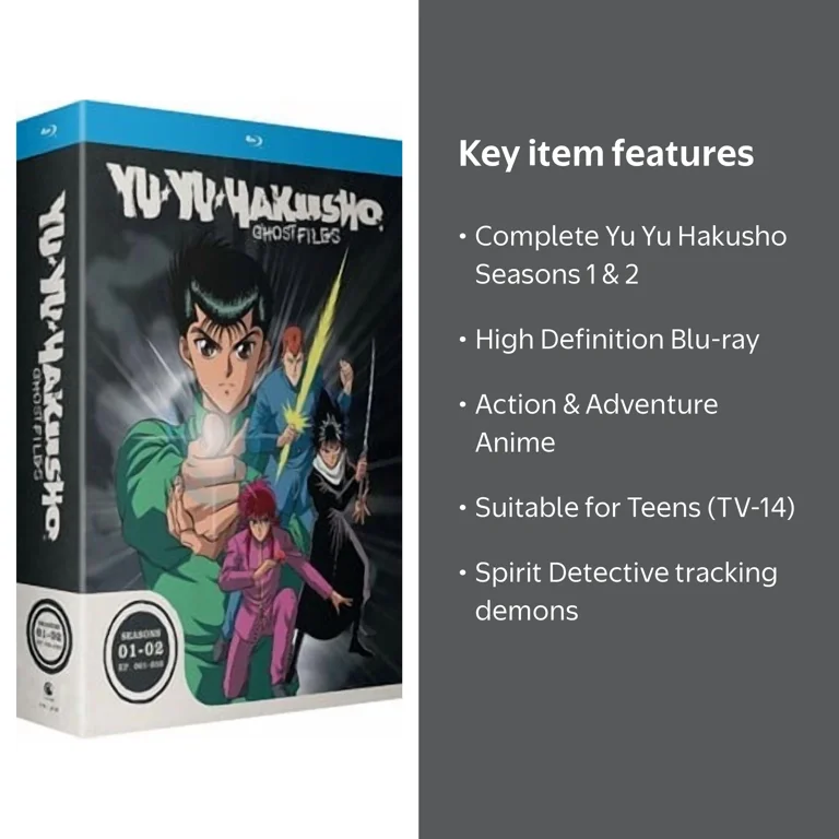 Yu Yu Hakusho Seasons 1 + 2 (Blu-ray) - Walmart.com