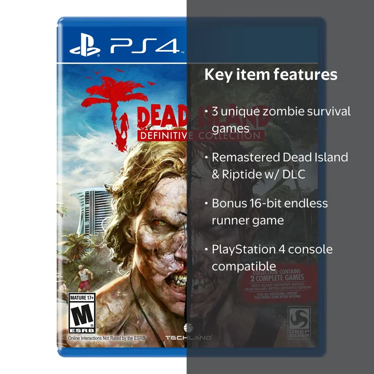 デッドアイランド:ディフィニティブコレクション - PS4 Dead Island Definitive Collection Physical Video Games