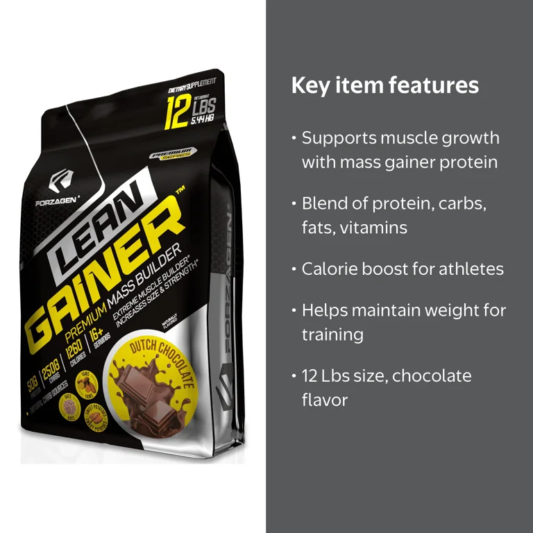 Forzagen Mass Gainer Protein Powder, 12 Lbs, Chocolate - Walmart.com