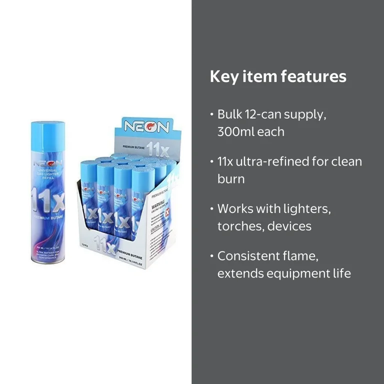 cigarette lighter gas filling near me Newport Butane 300ml Easy to light and easy to use Neon 11x Ultra Refined Butane