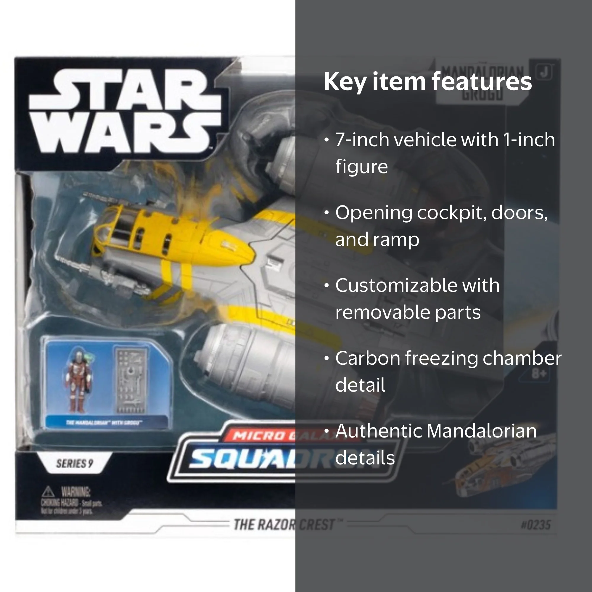 Star Wars™ Micro Galaxy Squadron Razor Crest - 7-inch Vehicle with