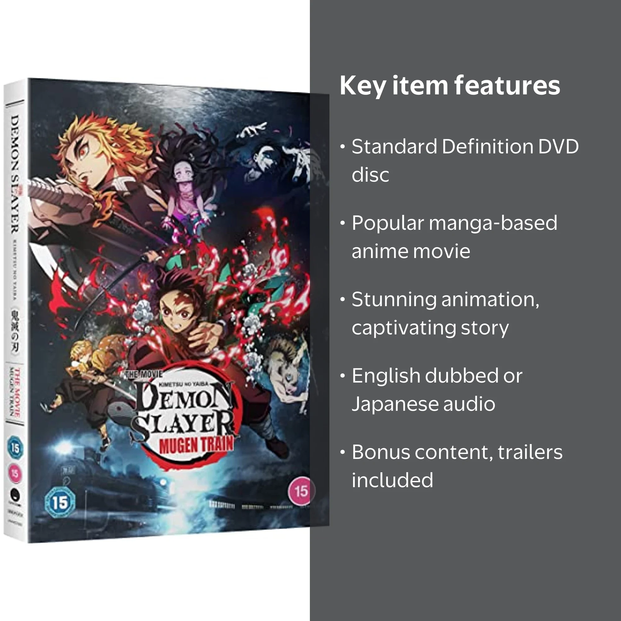Demon Slayer Movie: Kimetsu no Yaiba - The Mugen Train DVD