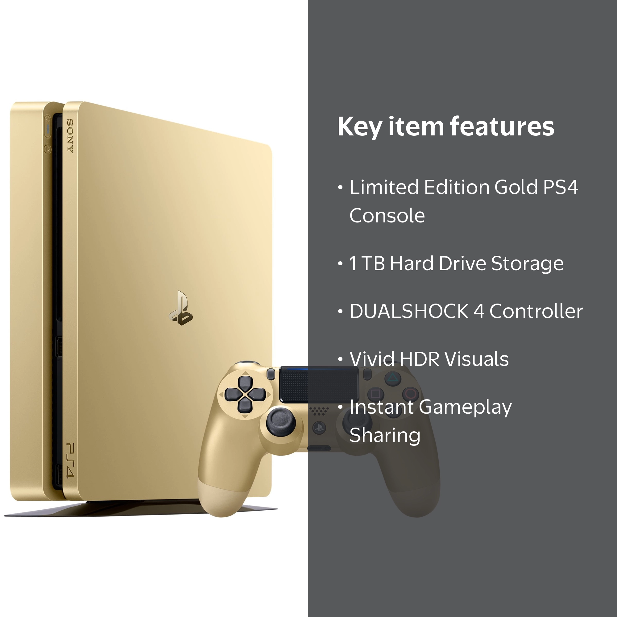 Sony PlayStation 4 - Limited Edition - game console - HDR - 1 TB