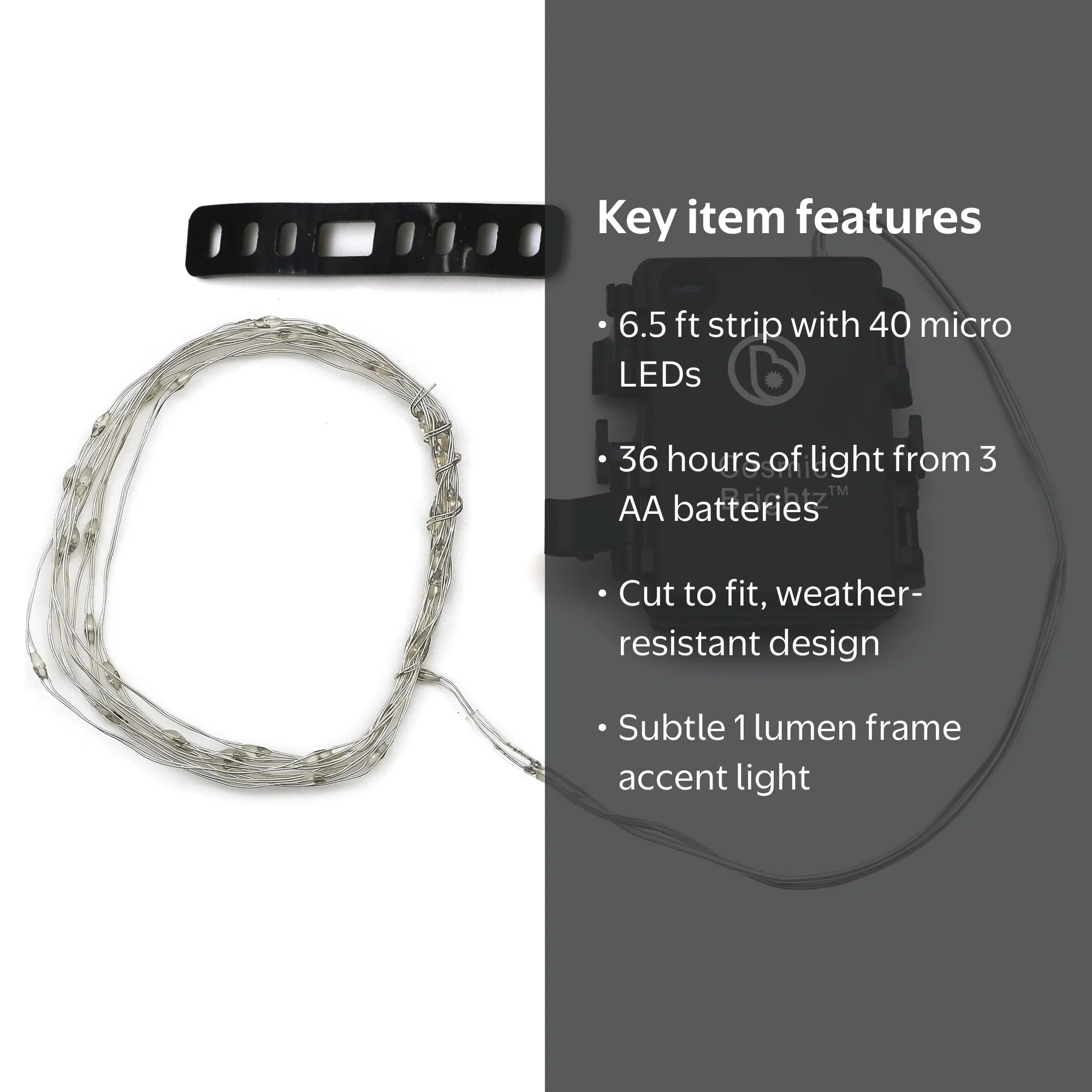 Brightz Cosmic LED Bicycle Accessory Frame Light, Weather