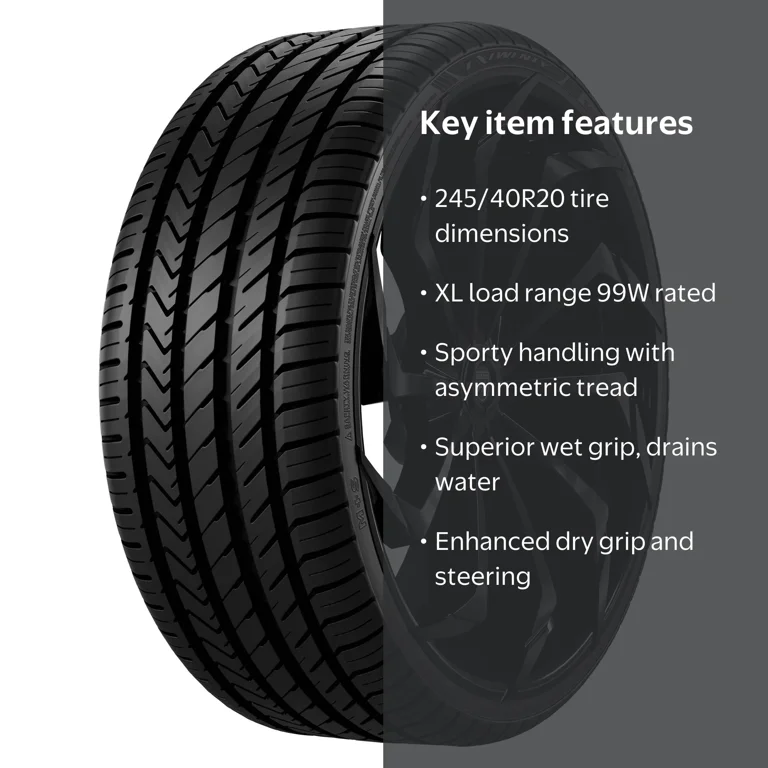 Lexani, Passenger Tire, 245/40R20, XL, 99W, Black, Performance Lexani, Passenger Tire, 245/40R20, XL, 99W, Black, Performance