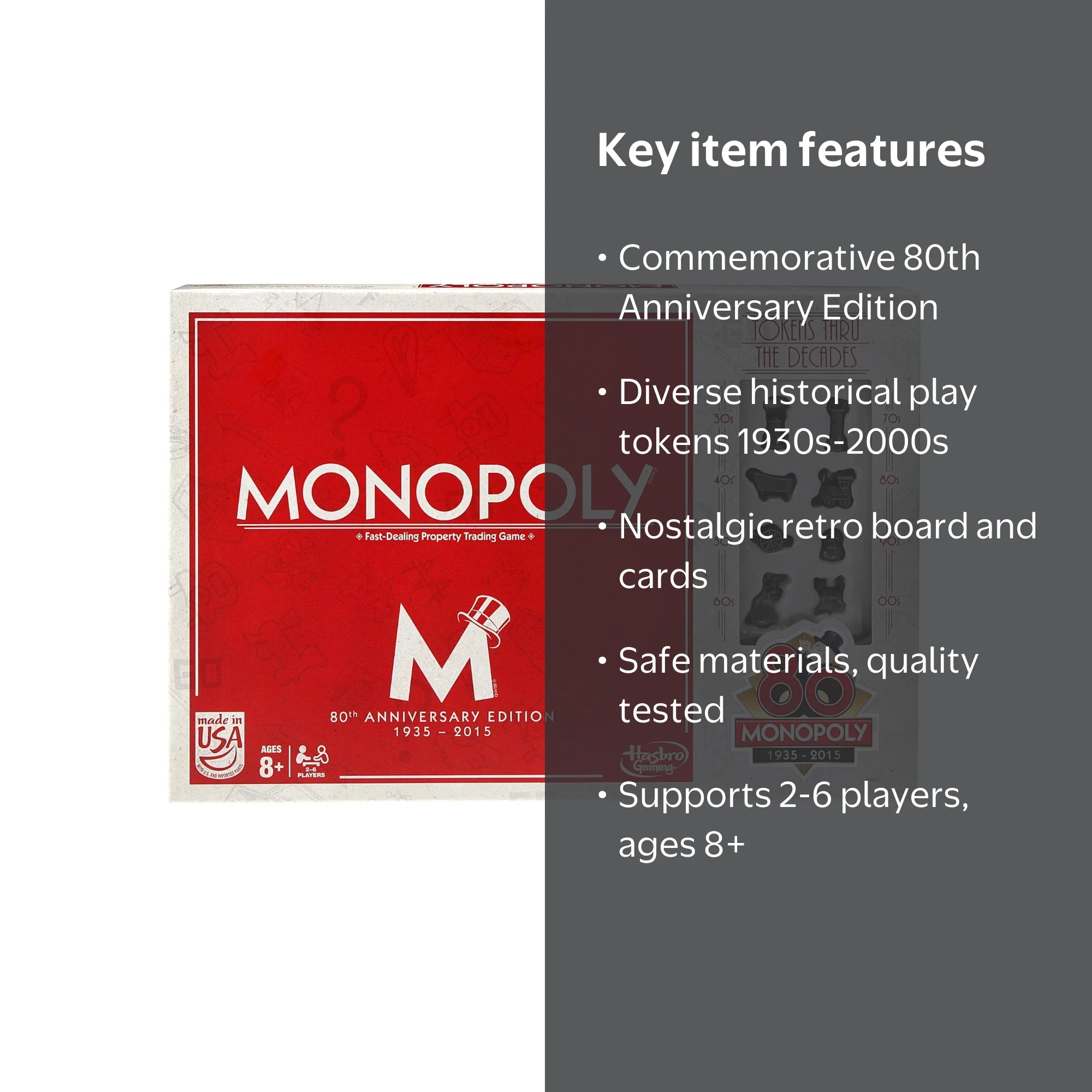Monopoly Game (80Th Anniversary) - Walmart.com