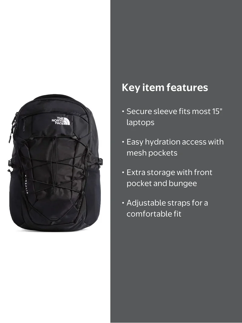 THE NORTH FACE Borealis Adult Sports Backpack, Tnf Black, One Size