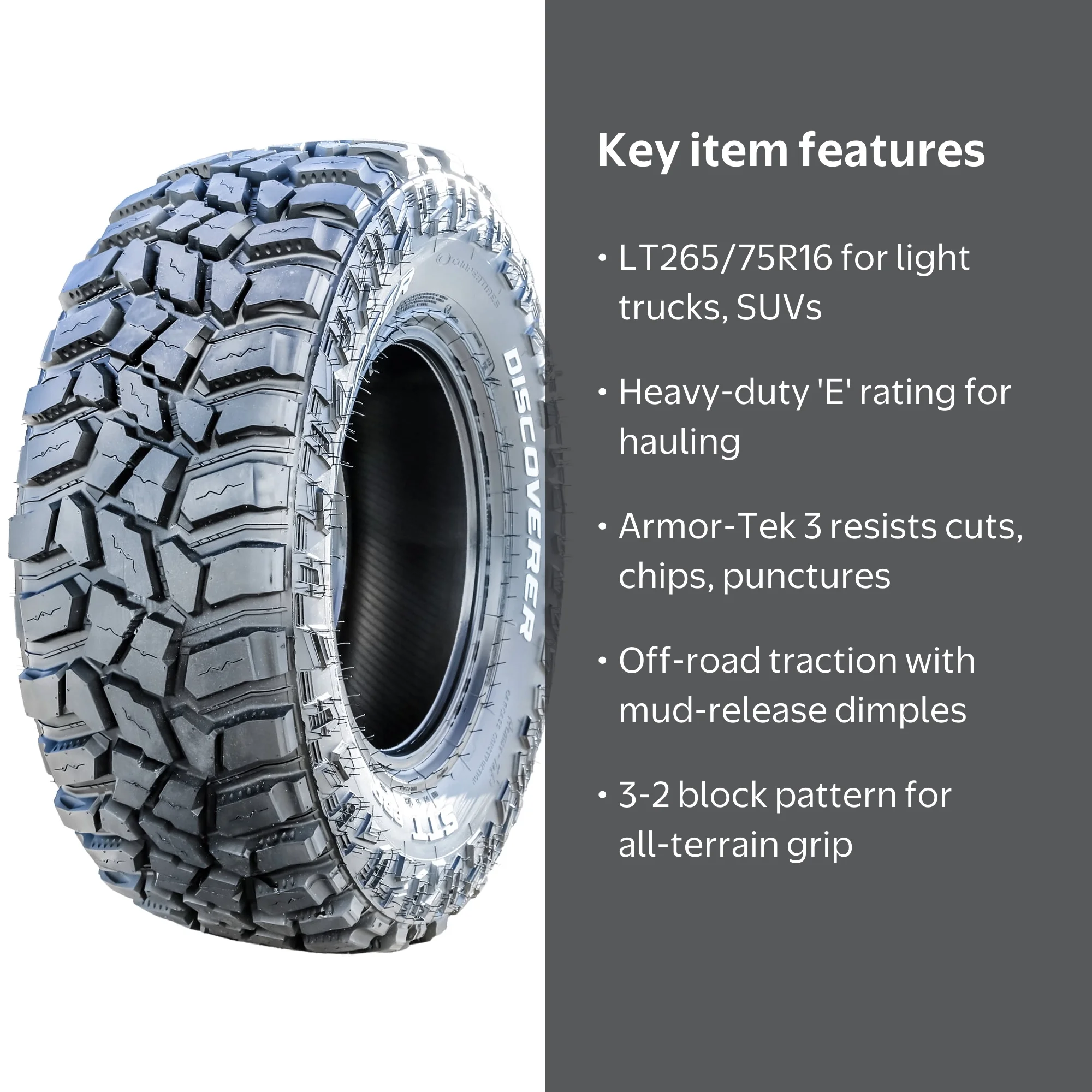 Cooper Discoverer STT Pro LT265/75R16 123/120Q E Mud Terrain Tire