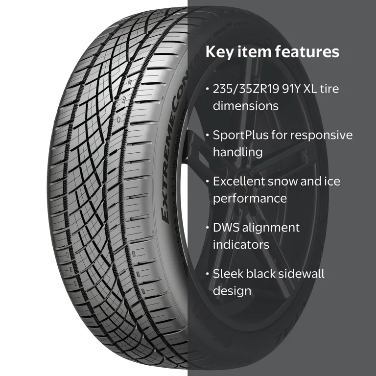 Continental DWS06 235/35R19 ４本 Continental Extremecontact DWS06+ XL 91Y, 235/35R19 All-Season