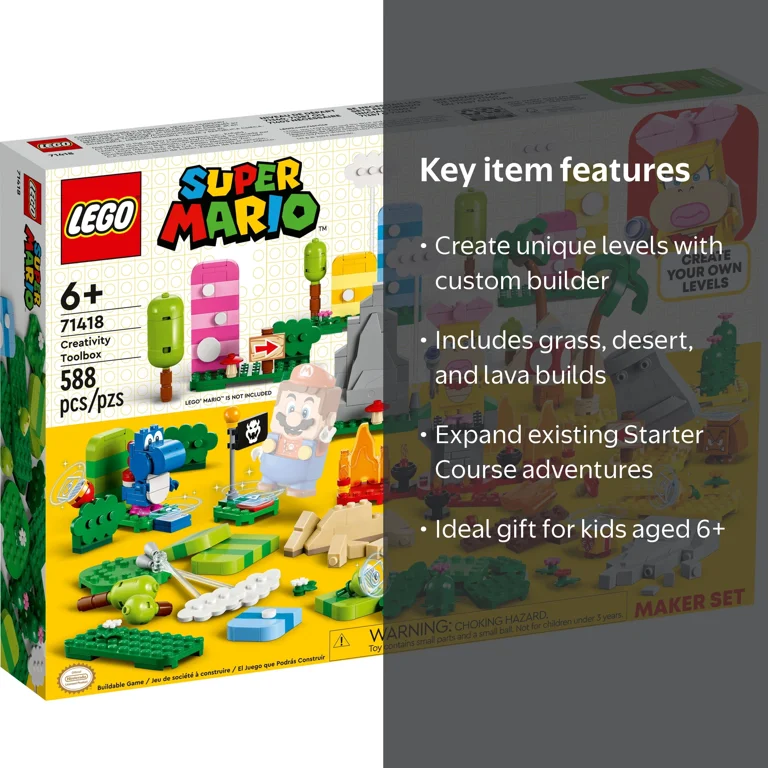 LEGO, Creativity Toolbox Maker Set 71418, Create Your Own Levels