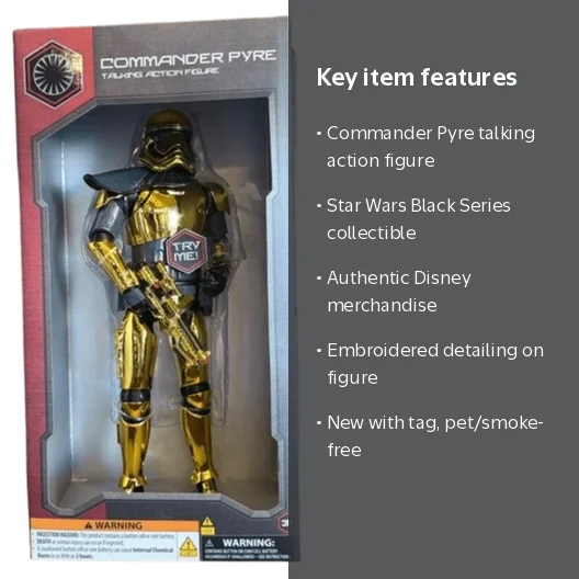 Disney Parks Star Wars Black Series Commander Pyre Action Figure