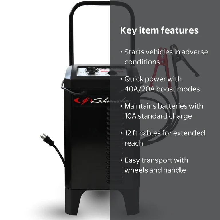 Schumacher Electric, Car Battery Charger and Engine Starter