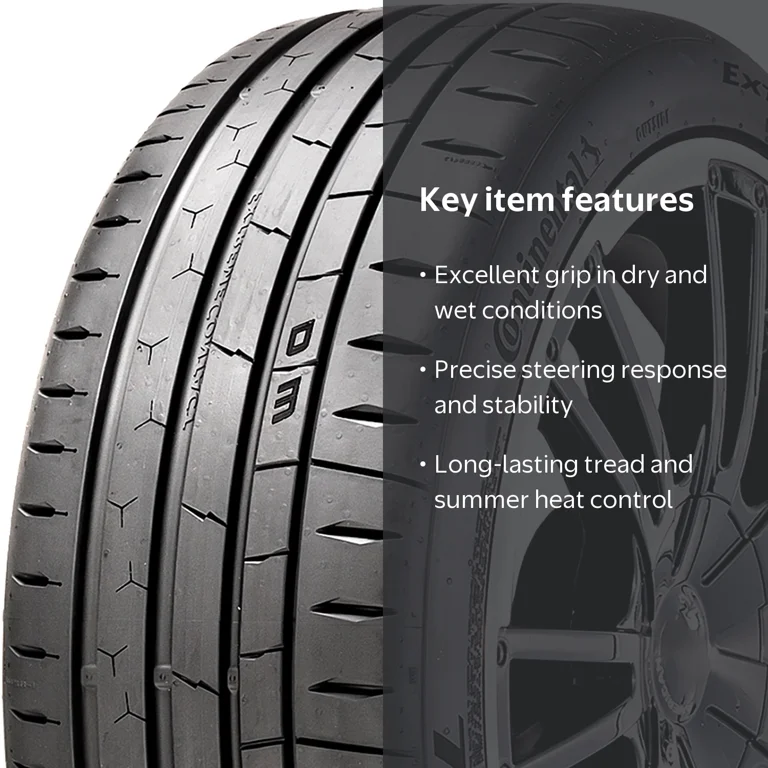 235/35ZR19夏タイヤ4本コンチネンタルEXTREMECONTACT Continental ExtremeContact Sport 02 Tire, 235/35ZR19 91Y XL