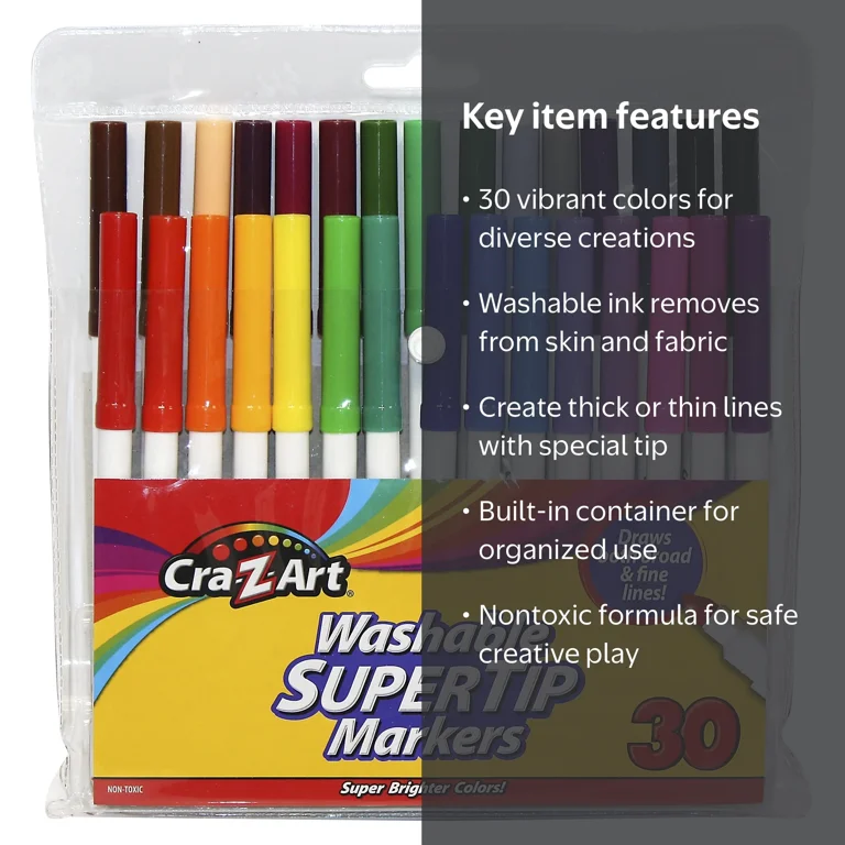 Cra-Z-Art Washable Super Tip Markers, 30 Count - Walmart.com