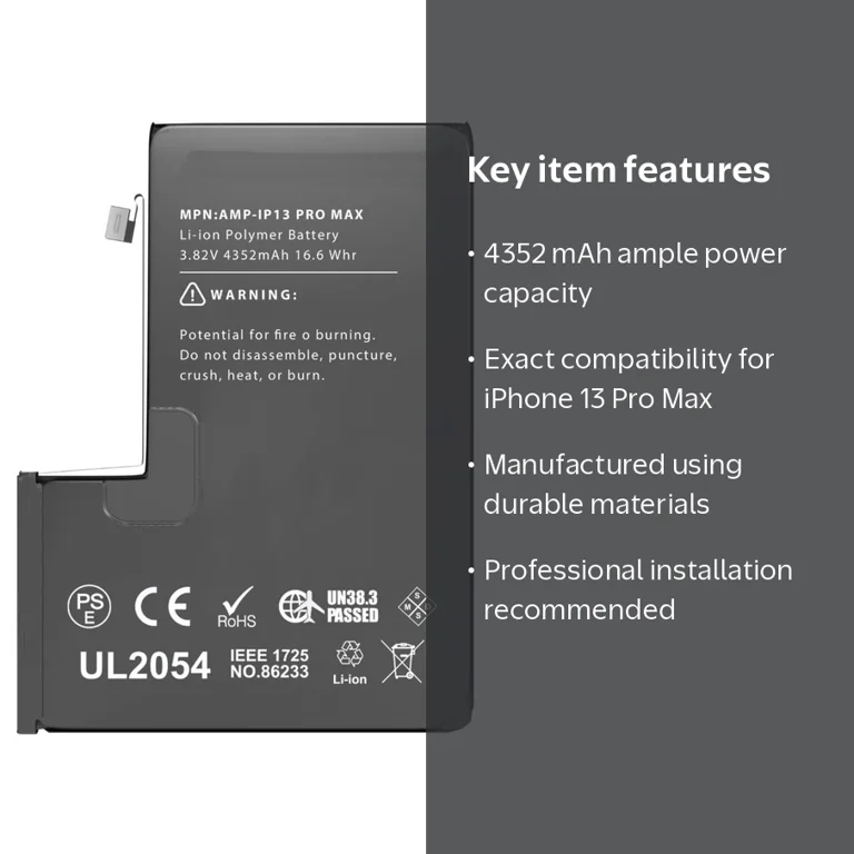 Replacement Battery 4352 mAh For Apple iPhone 13 Pro Max - Walmart.com