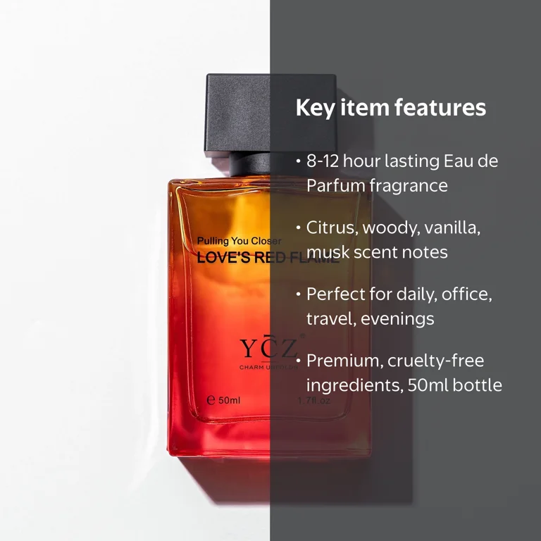 Ycz Love's Red Flame Perfume Men, Passionate Love Perfume 50 ml