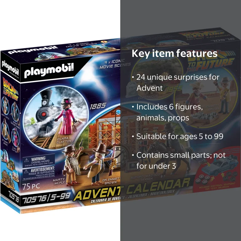 Playmobil バック・トゥ・ザ・フューチャー アドベントカレンダー PLAYMOBIL Back to the Future III Advent Calendar - Old West