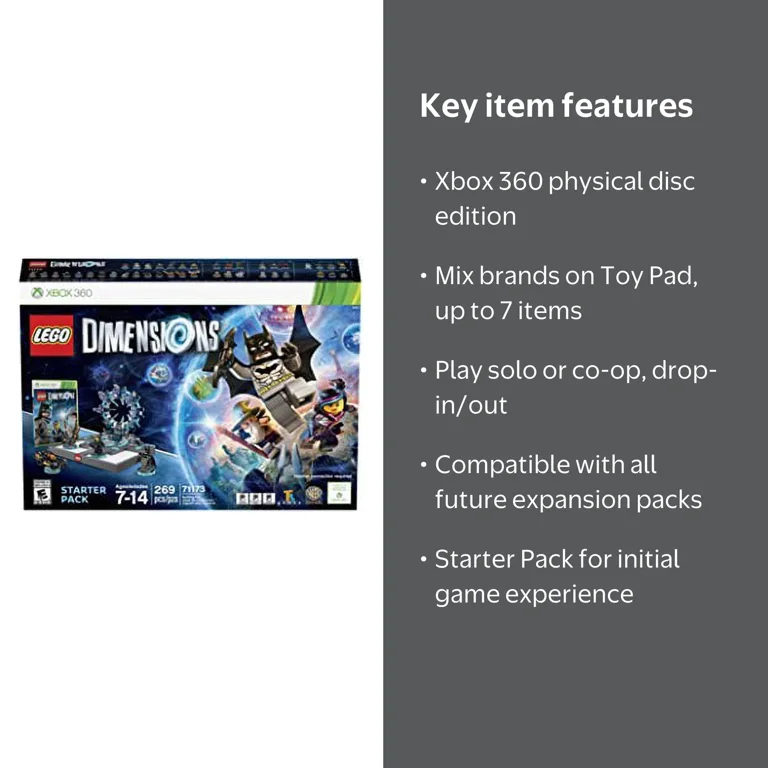 Warner Bros, LEGO Dimensions Starter Pack, Xbox 360 - Walmart.com