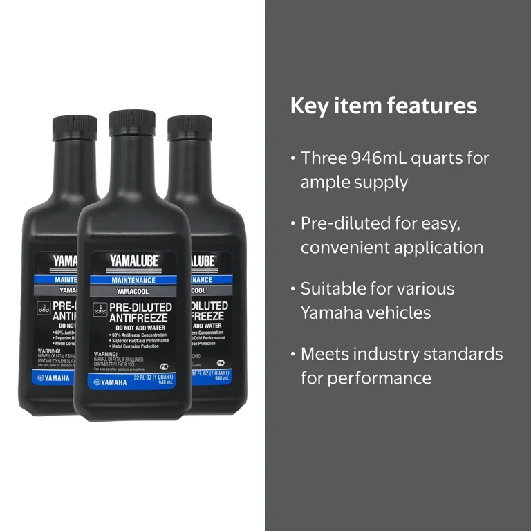 Yamaha OEM Yamalube Anti-Freeze, Pre-Diluted ACC-YAMAC-BL-32 (3