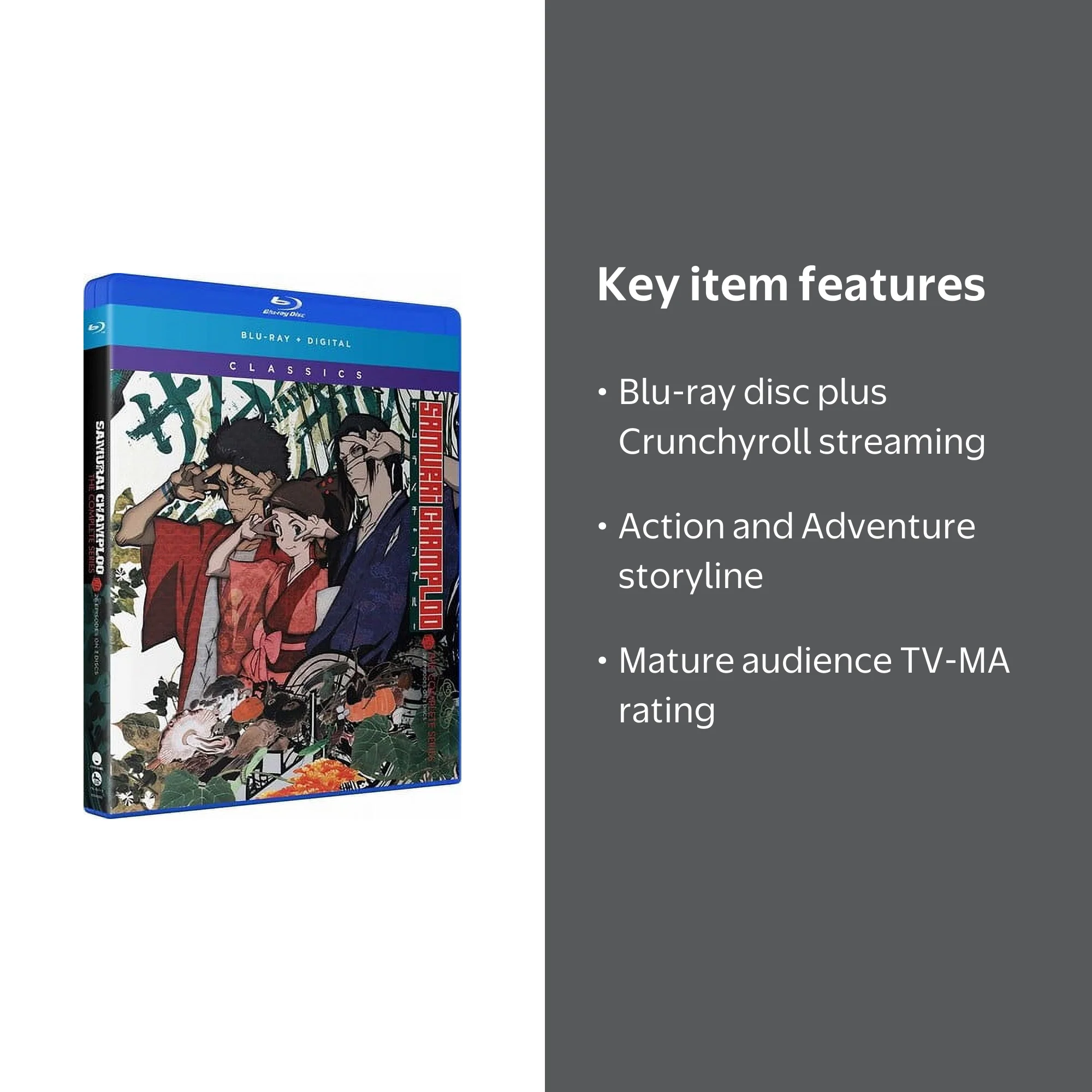 Samurai Champloo: Complete Series - Anime, Blu-ray Combo, TV-MA
