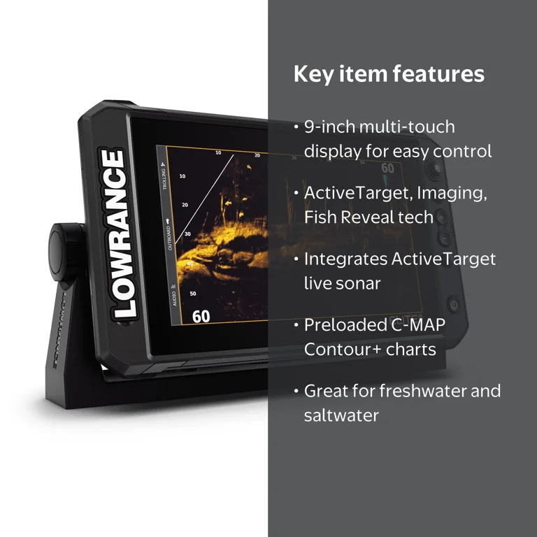 9 inch fish finders for sale Lowrance Elite FS Finder Bundle with Scotty Ball Mount and Plate : Electronics giving you true Eagle Lowrance Eagle Eye 9 Fishfinder