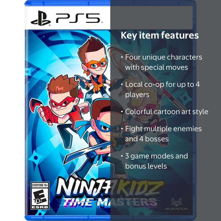 Ninja Kidz Time Masters Video Game, Co-op Play, PS5 - Walmart.com